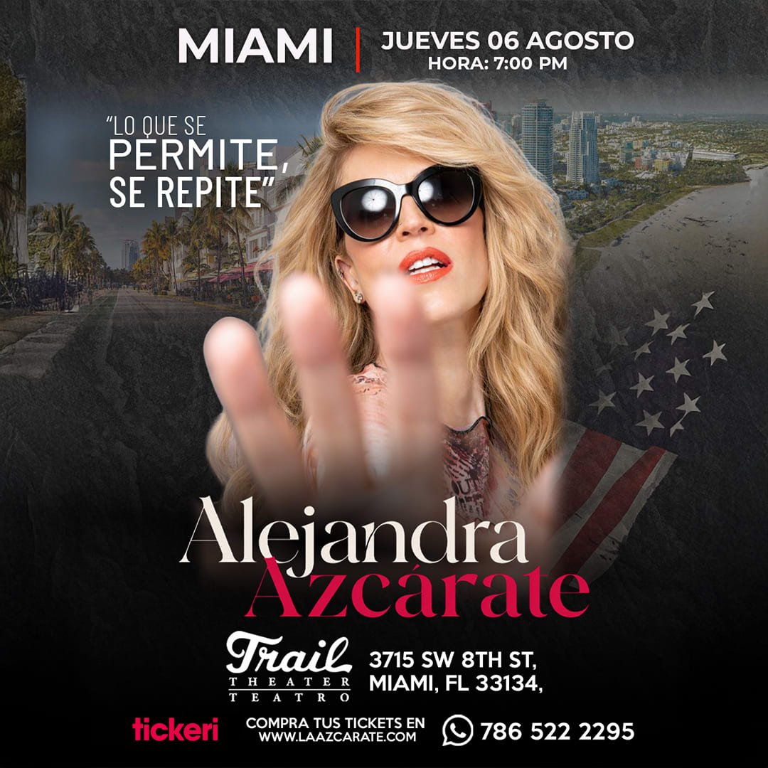 Alejandra Azcarate en Miami