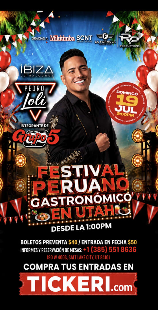 Pedro Loly en concierto - festival gastronomico en Utha