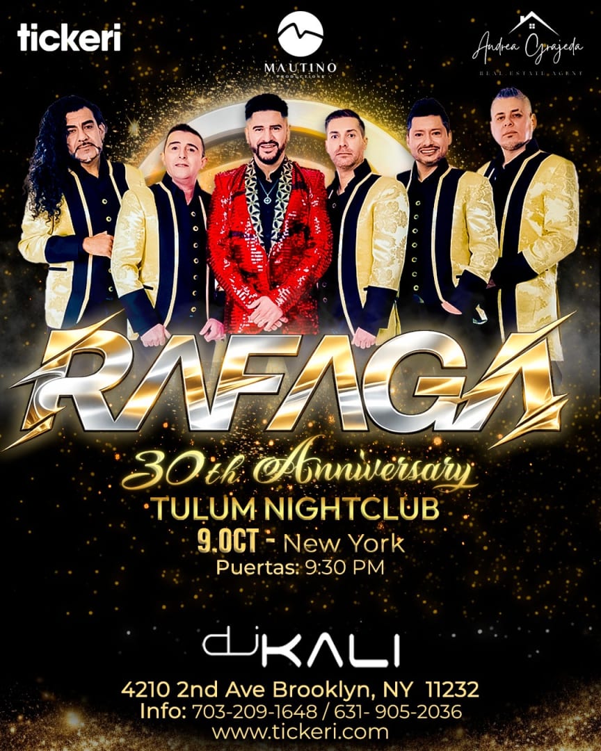RAFAGA 35TH ANNIVERSARY IN NEW YORK (NEW DATE)