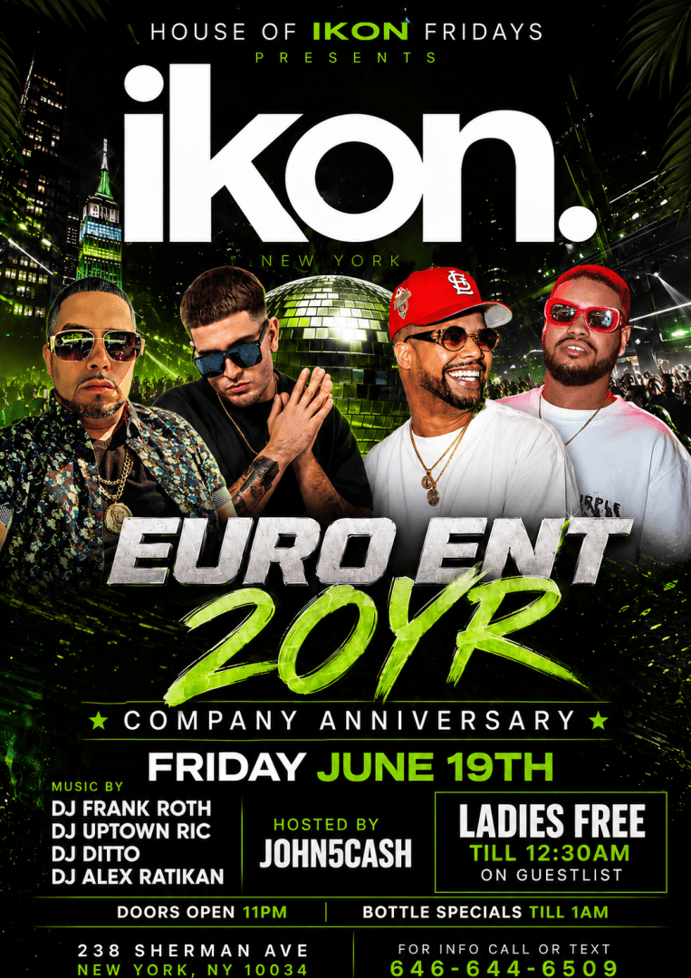 House of Ikon Fridays Euro Ent 20 Year Company Anniversary At Ikon New York