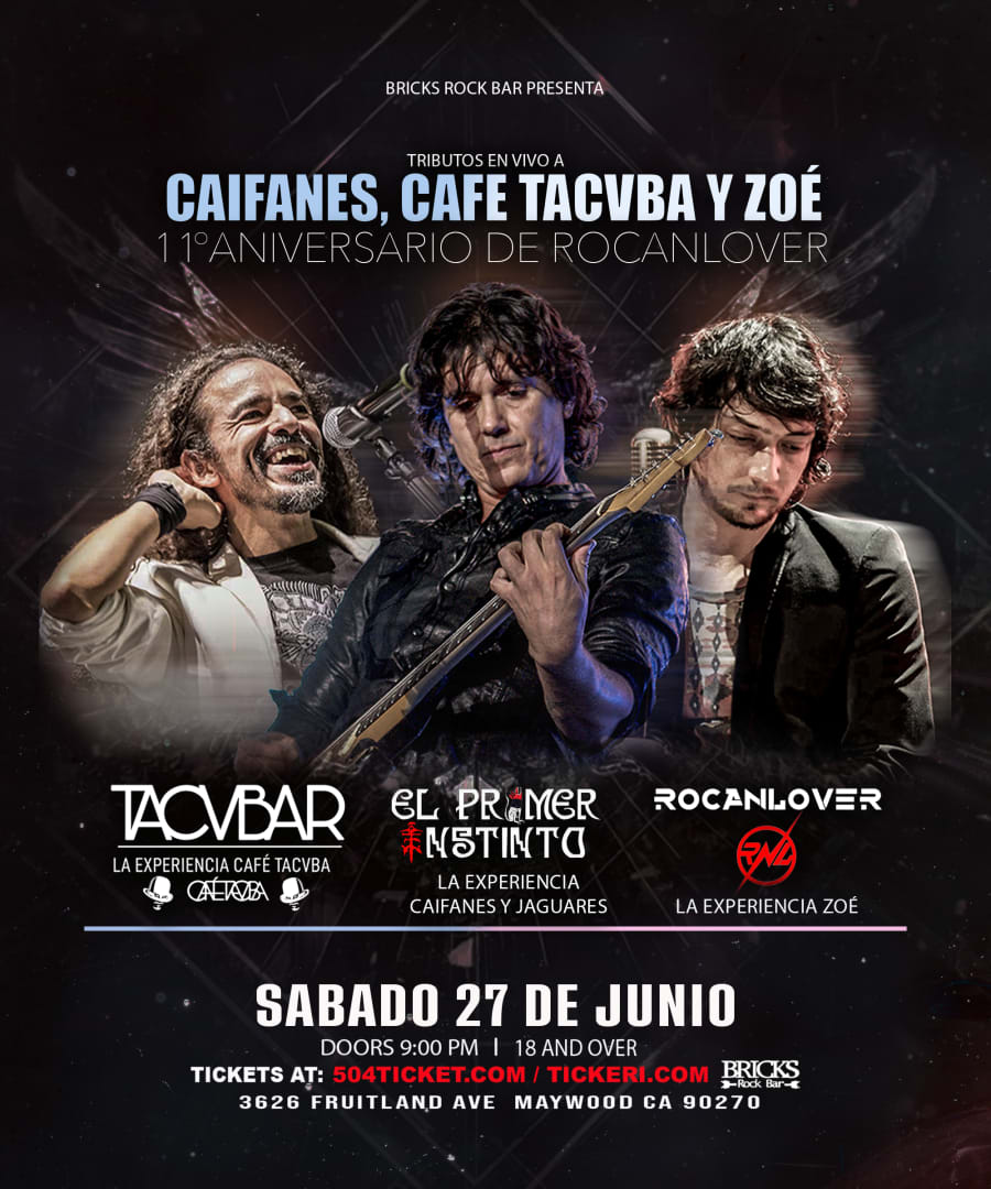 EL PRIMER INSTINTO, TACVBAR Y ROCANLOVER FRSTEJANDO 11 ANIVERSARIO