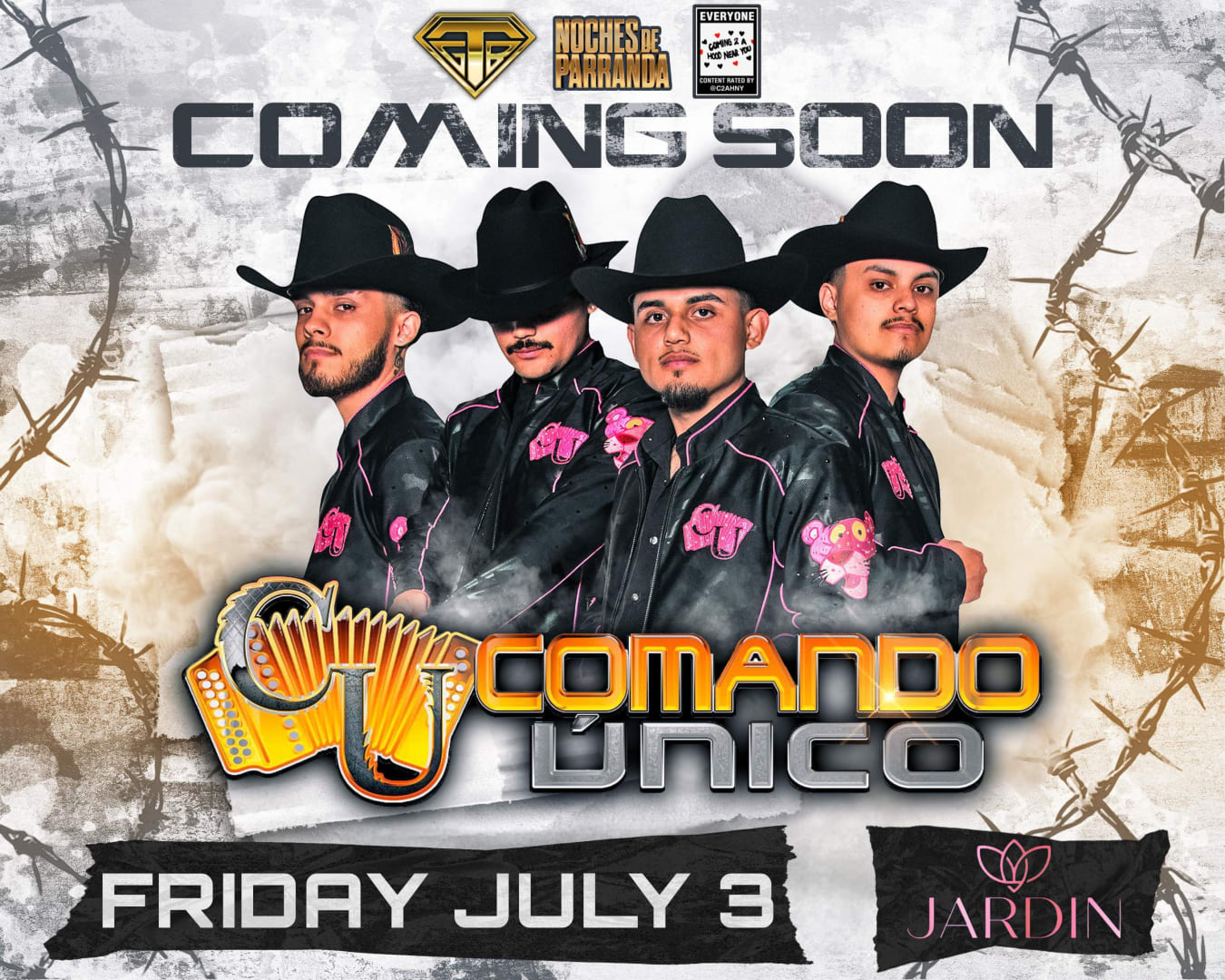 COMANDO UNICO @ JARDIN 🇺🇲💥🎆