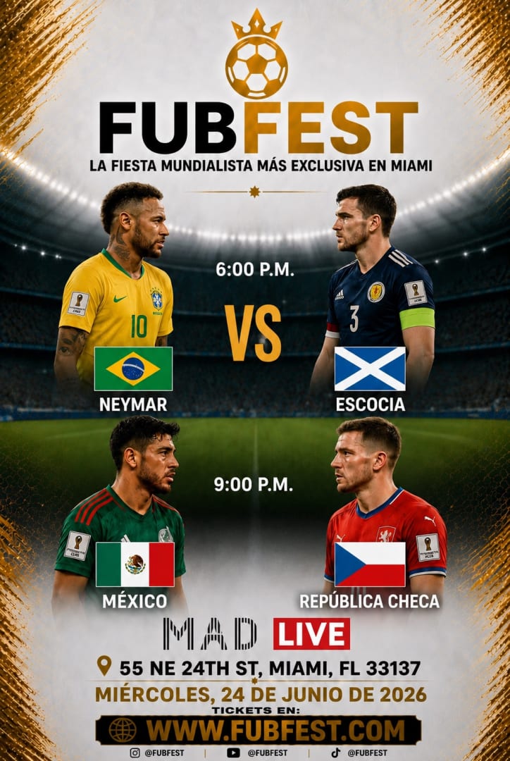 Fubfest - BRASIL vs ESCOCIA - MEXICO vs REPUBLICA CHECA