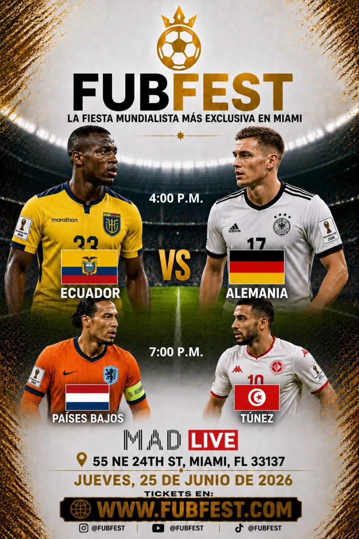 Fubfest - ECUADOR vs ALEMANIA - PAISES BAJOS vs TUNEZ