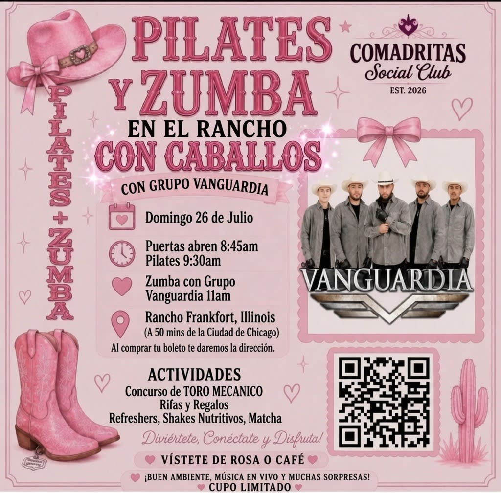 PILATES Y ZUMBA EN EL RANCHO CON CABALLOS Y GRUPO VANGUARDIA