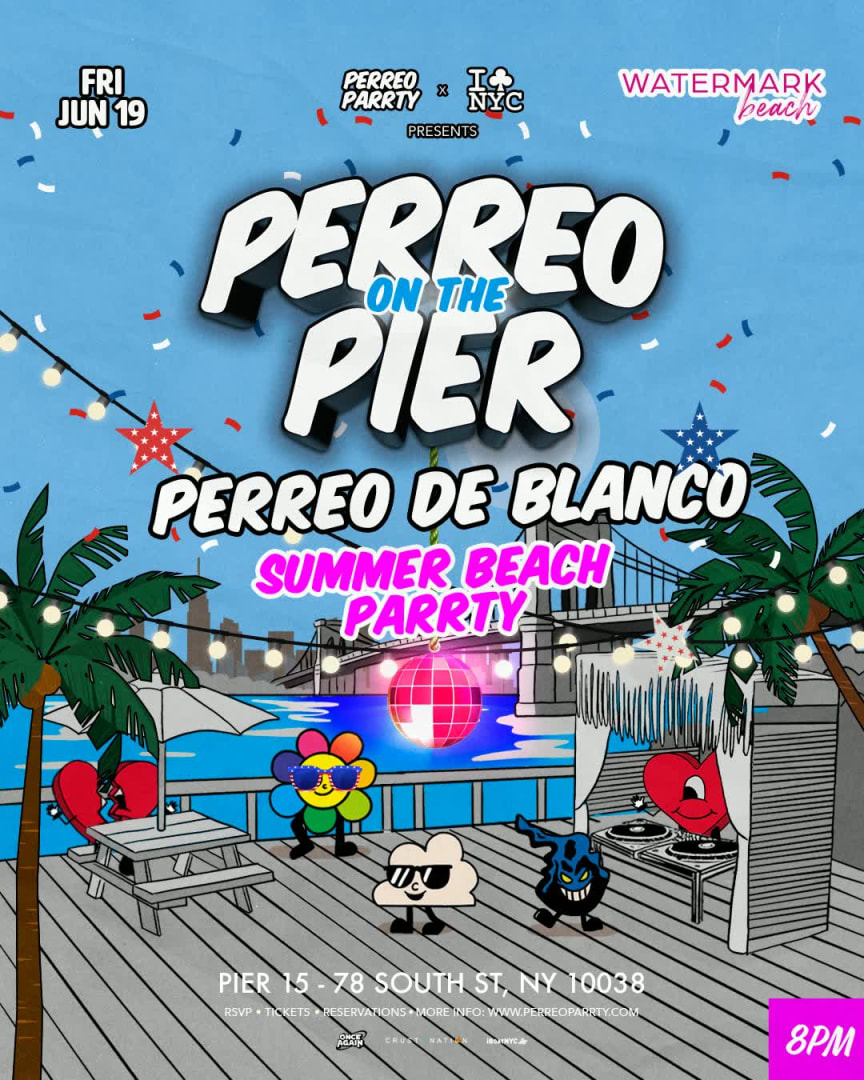All White Reggaeton - Perreo on the Pier NYC at @ WATERMARK Beach PIER 15