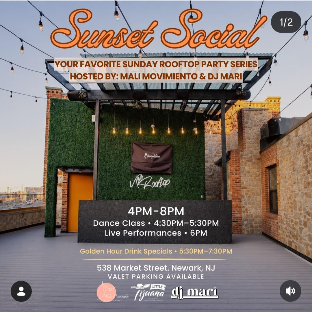 SUNSET SOCIAL SUNDAY ROOFTOP SUMMER SERIES 4PM-8PM (SELECT DATES JUNE-SEPT)