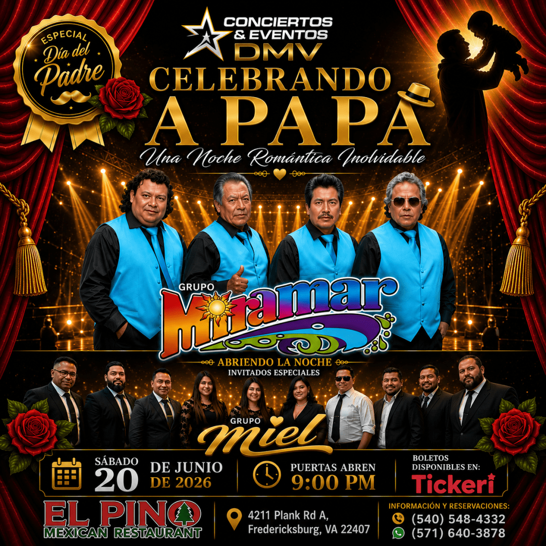 Grupo Miramar and Grupo Miel Celebrating Father's Day at El Pino Fredericksburg