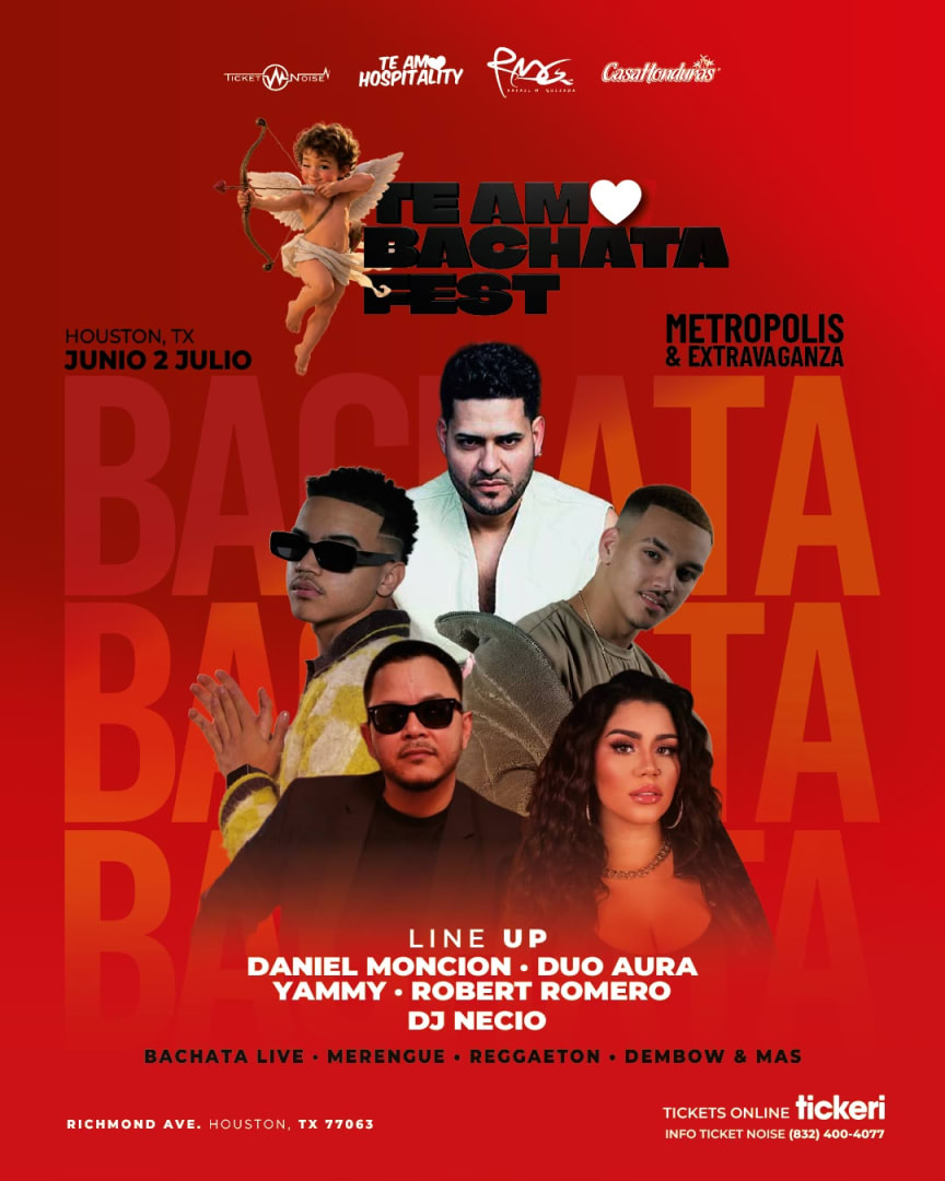 Te Amo Bachata Fest : Yammy, Daniel Moncion, Duo Aura & Robert Romero