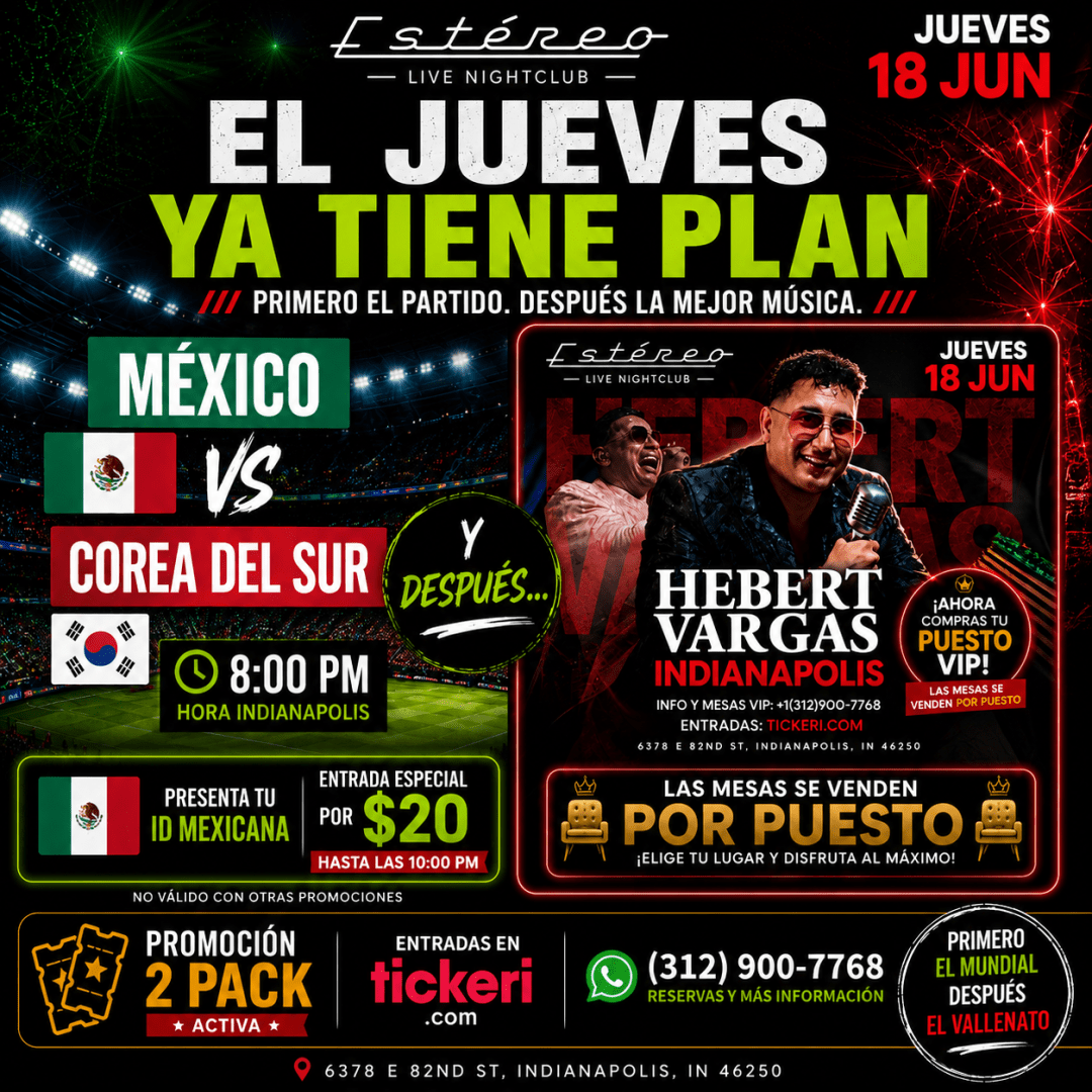 Hebert Vargas en Indianapolis