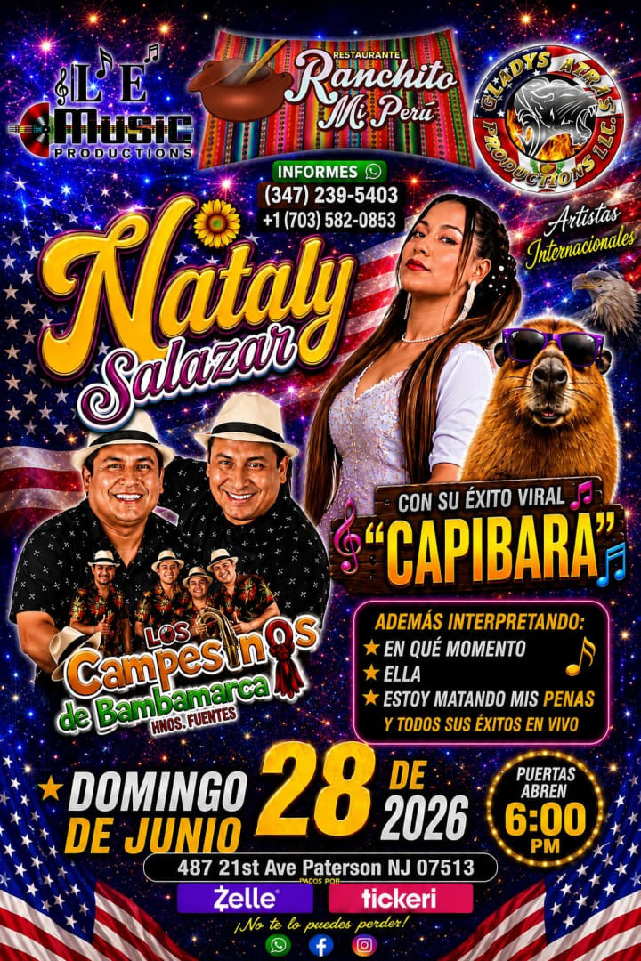 NATALY SALAZAR y LOS CAMPESINOS de BAMBAMARCA en NJ