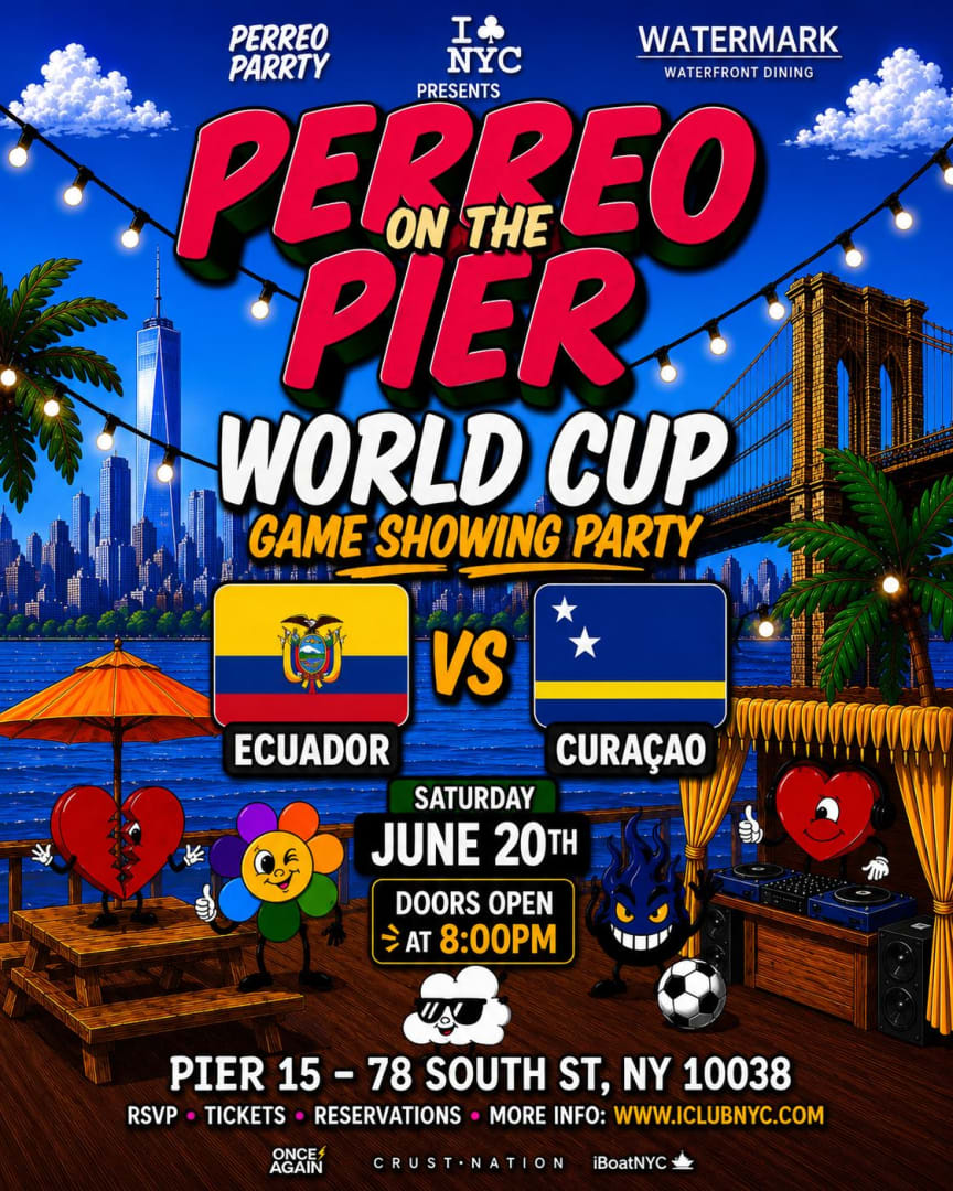 #1 World Cup Viewing Party Soccer: Ecuador v Curacao at Watermark Beach
