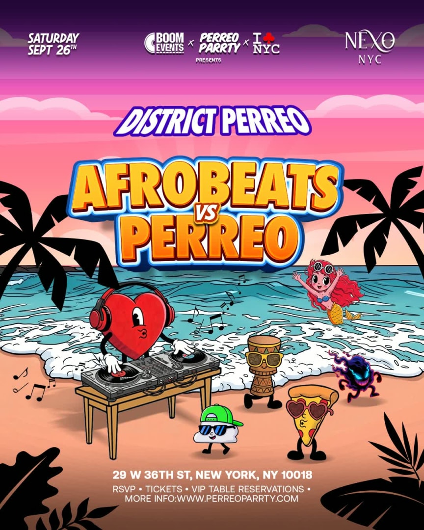 Fiesta Afrobeats v Perreo Reggaeton en discoteca Nexo