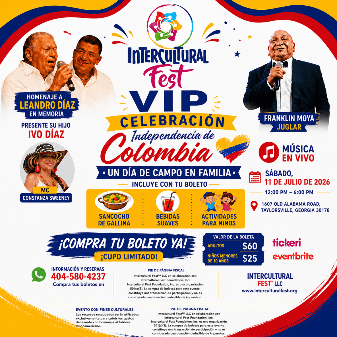 Interculturalfest Independencia de Colombia VIP Día De Campo Familiar ( Sancocho incluido)