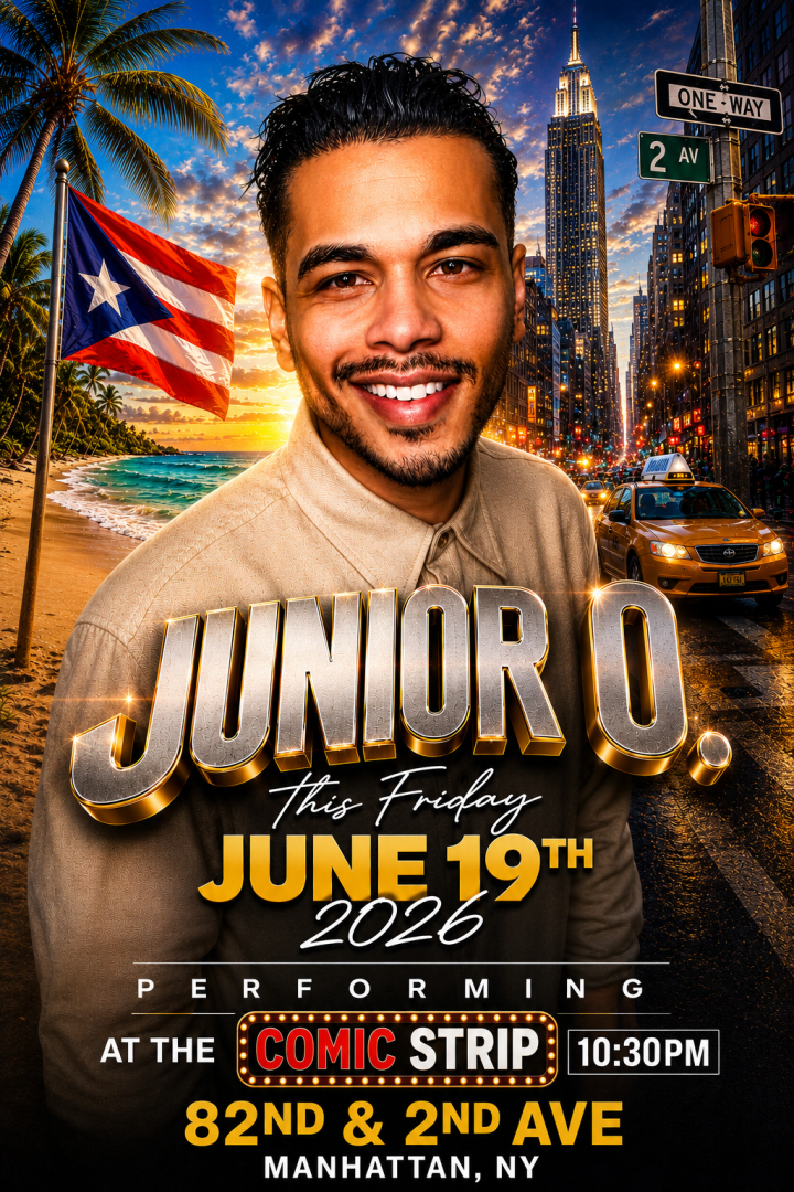 THE INSTRAGRAM SENSATION JUNIOR O PERFORMING LIVE IN MANHATTAN NYC COMEDY/STAND UP 1 NIGHT ONLY