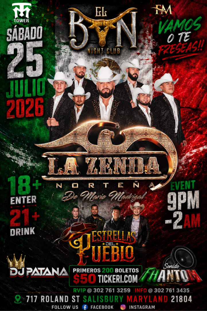 SATURDAY JULY 25, 2026 El Buchon Tex Mex