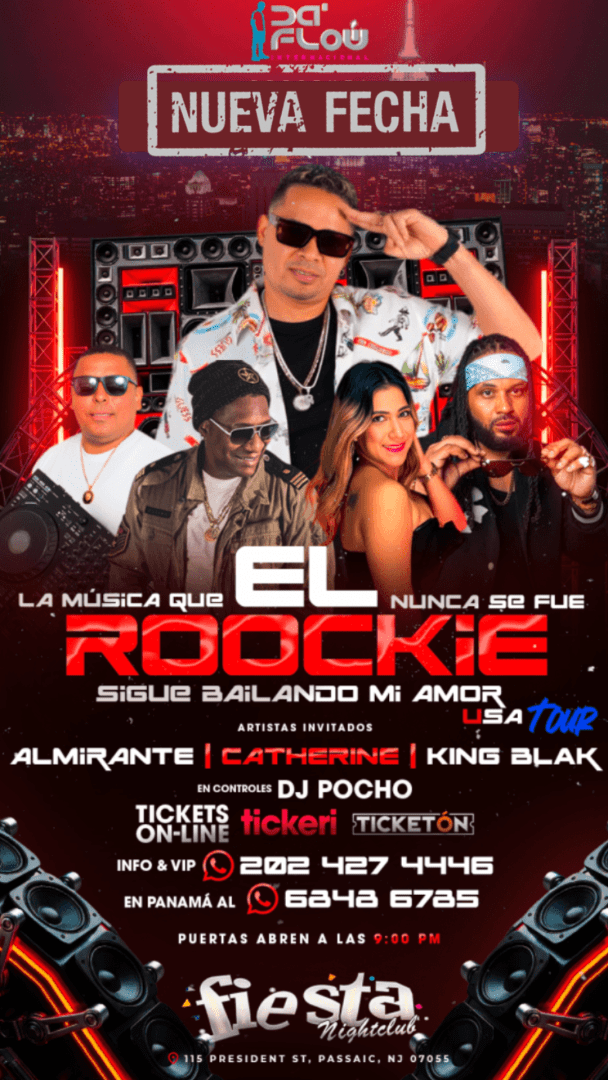 El Roockie Sigue Bailando Mi Amor Tour en Passaic NJ - NUEVA FECHA