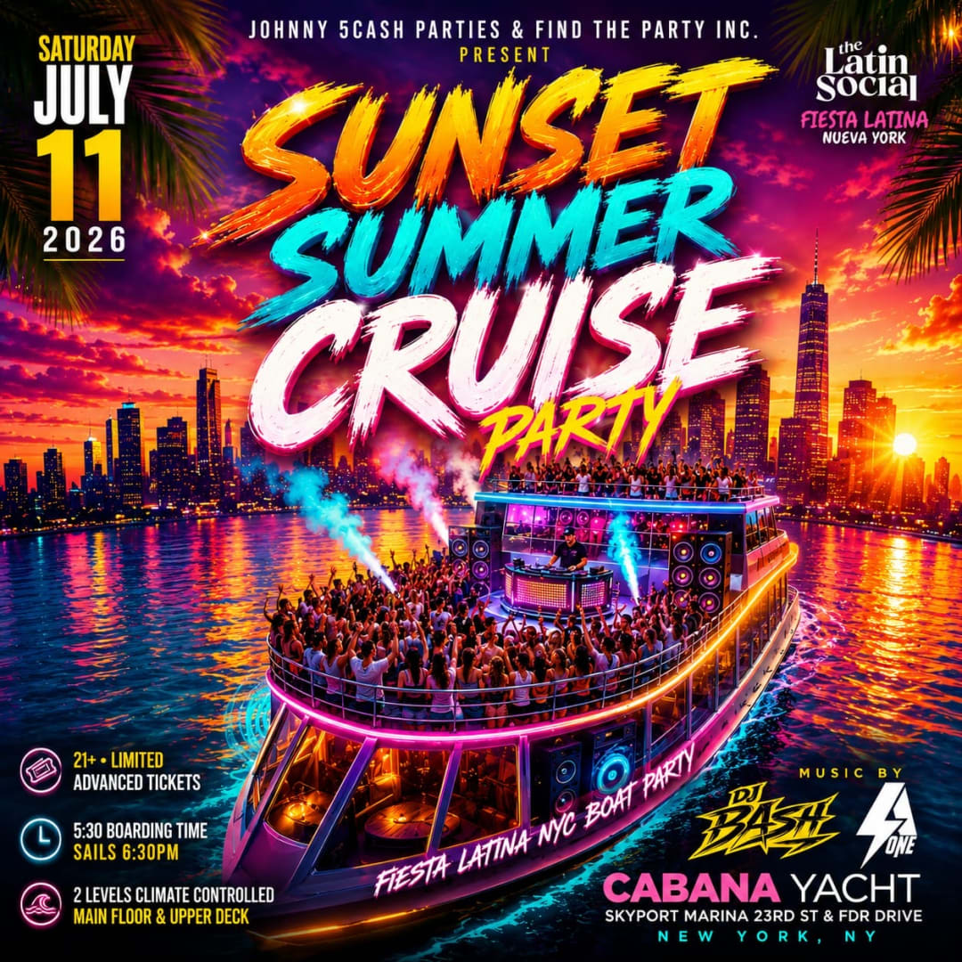 Latin & Reggaeton Sunset Party Cruise At Cabana