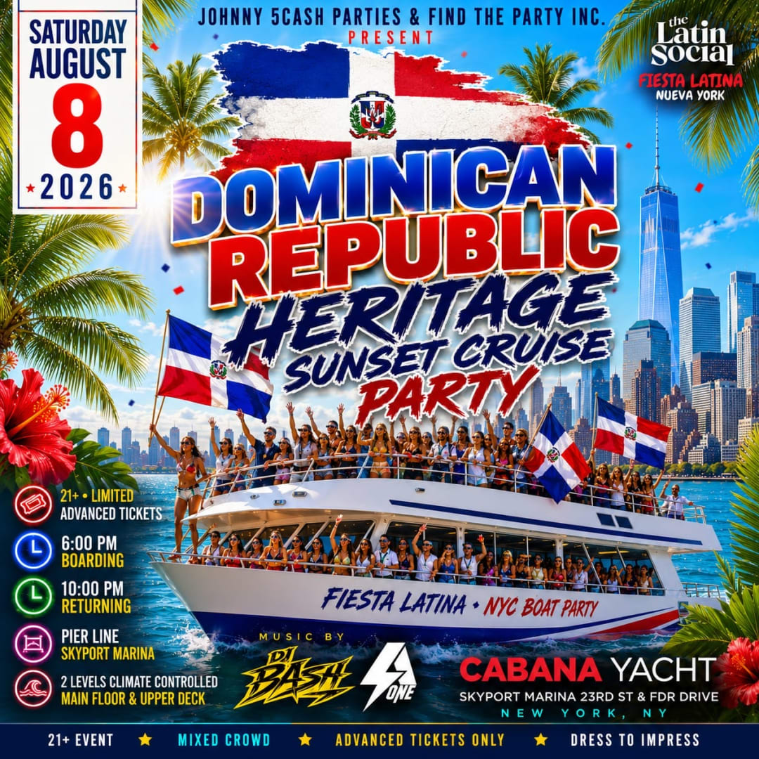 Pre Domincian Day Parade Sunset Party Cruise At Cabana