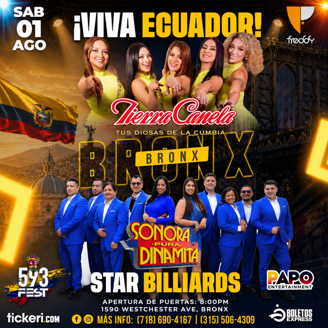 Tierra canela & Sonora Dinamita en el BRONX