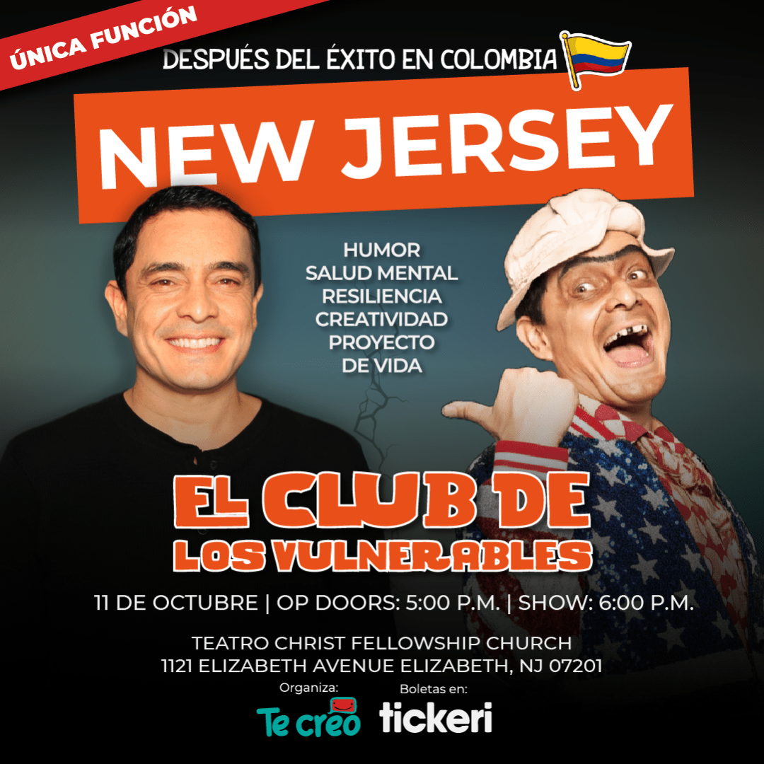 Suso el Paspi y Dany Hoyos present: El Club de los Vulnerables - For the first time in NEW JERSEY