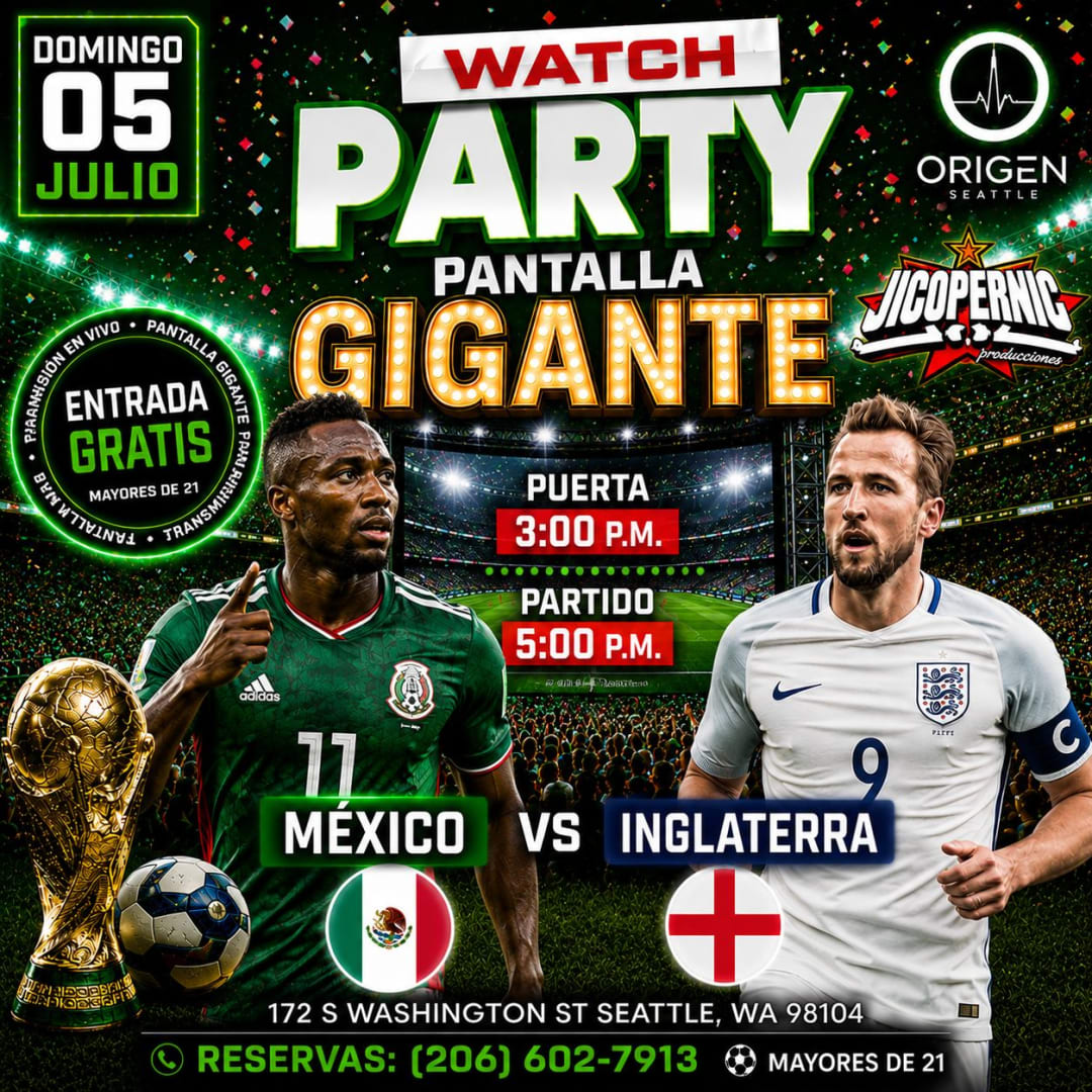 Mexico vs Inglaterra Watch Party