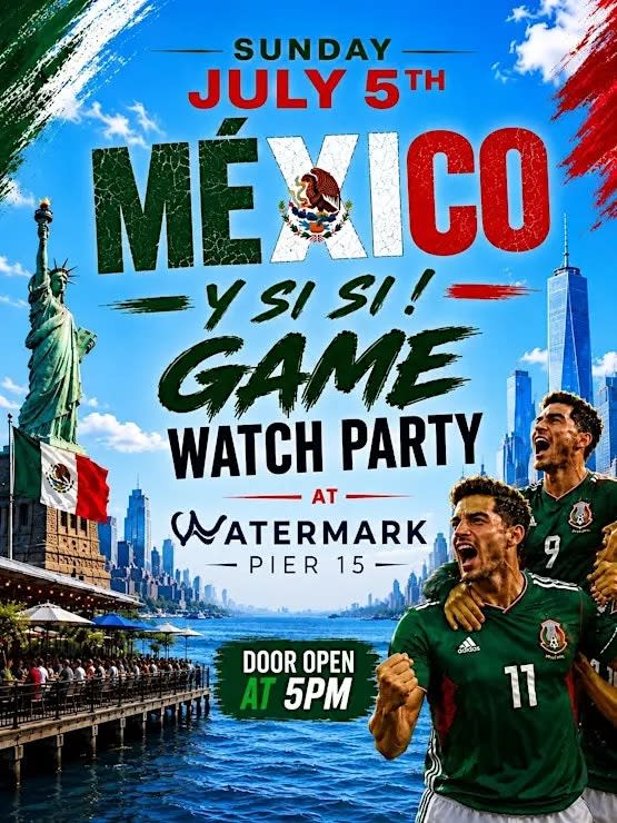 MEXICO FIFA WORLD CUP WATCH PARTY @ WATERMARK BEACH Open Air