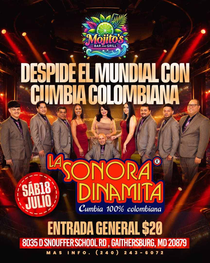 La Sonora Dinamita en Mojitos Bar and Grill