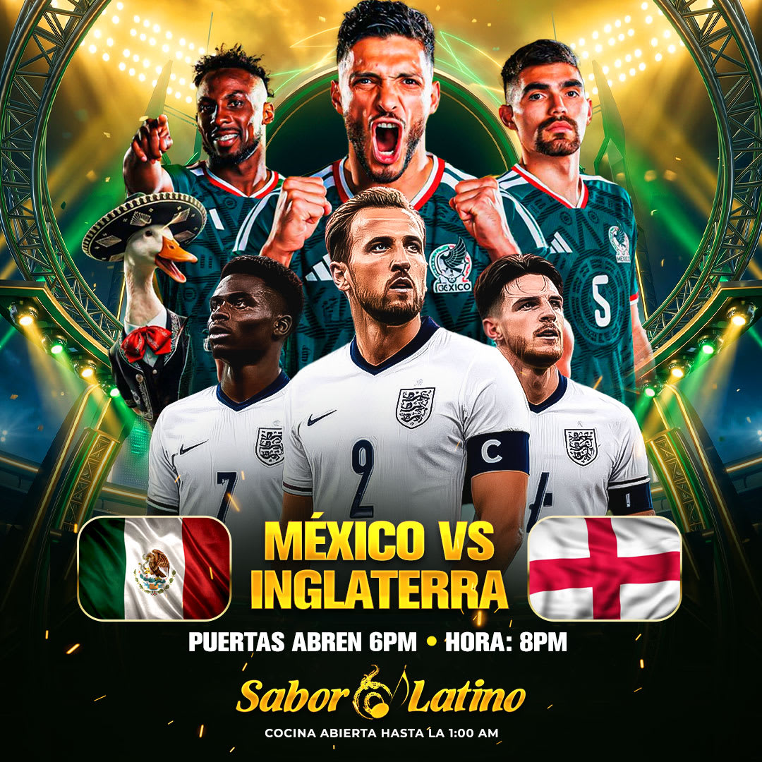 MEXICO VS INGLATERRA 8:00 PM | Sabor Latino