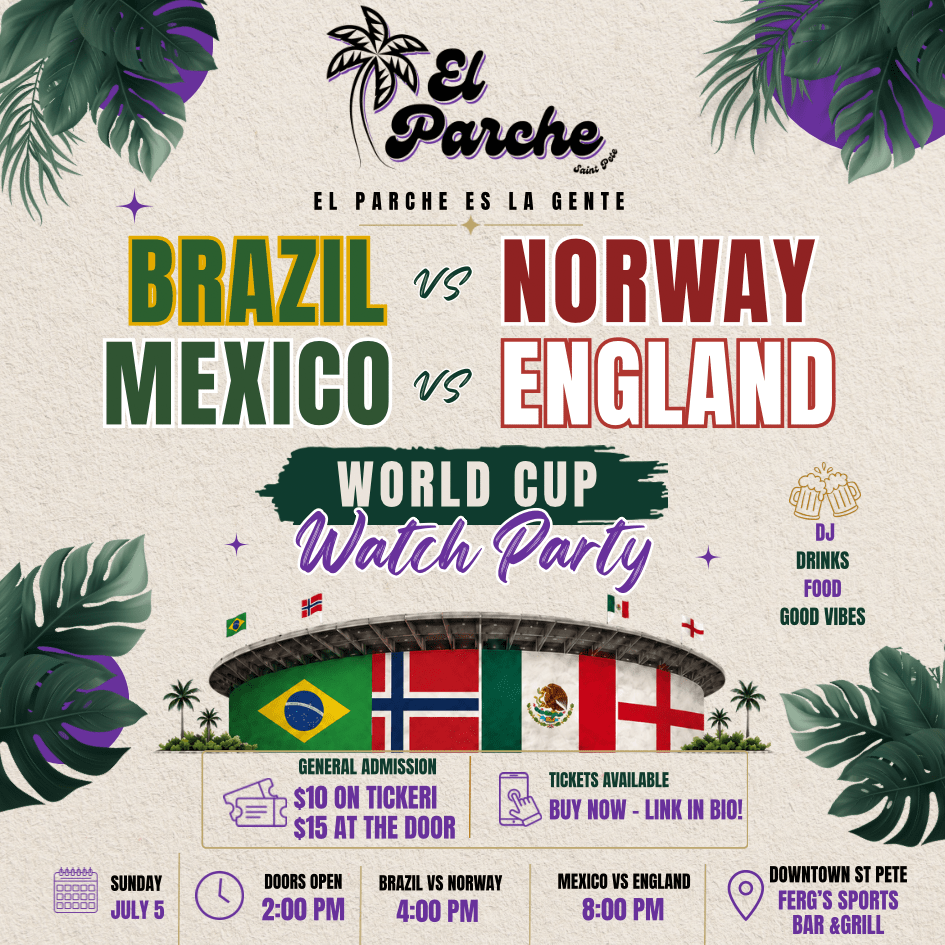 (Brasil VS Norway) & (Mexico VS England) Watch Party