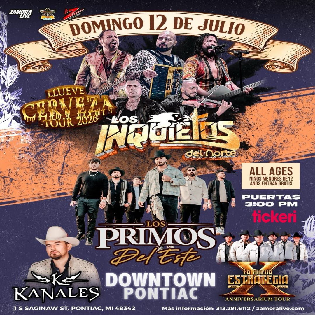 Los Inquietos Del Norte, en Pontiac, MI