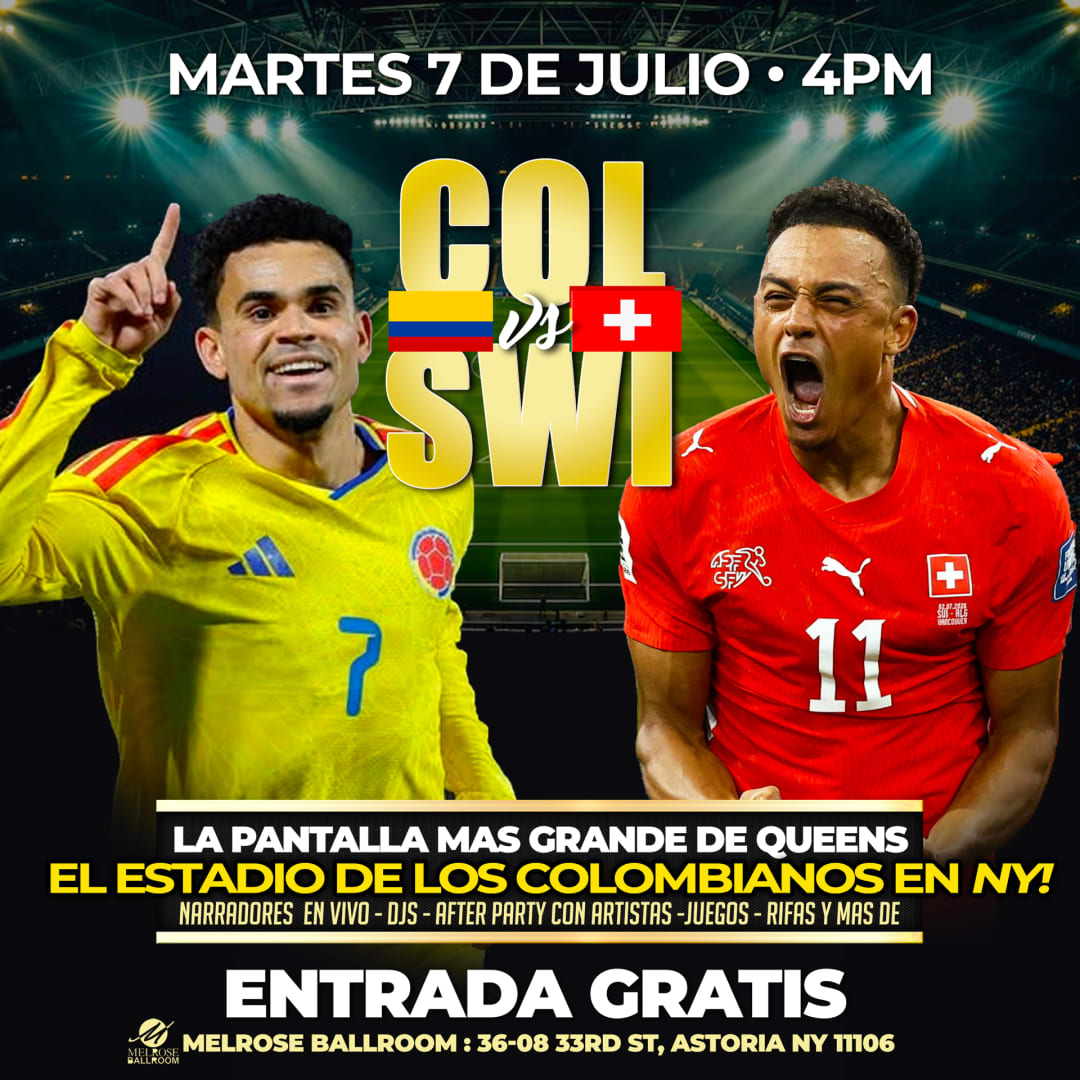 COLOMBIA vs SWITZERLAND - EN LA PANTALLA MAS GRANDE DE QUEENS!
