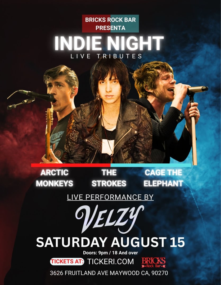 THE STROKES, ARCTIC MONKEYS AND CAGE THE ELEPHANT LIVE TRIBUTES BY VELZY