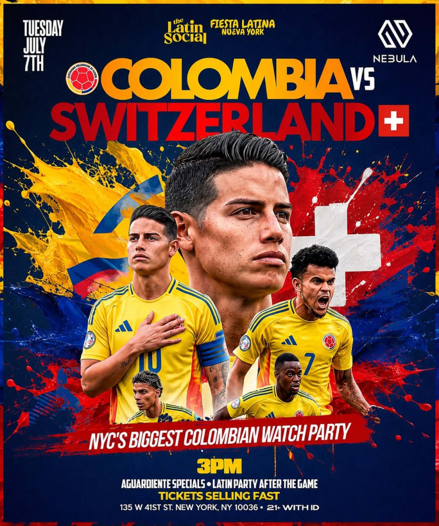 Colombia Vs Switzerland Watch Party At Nebula