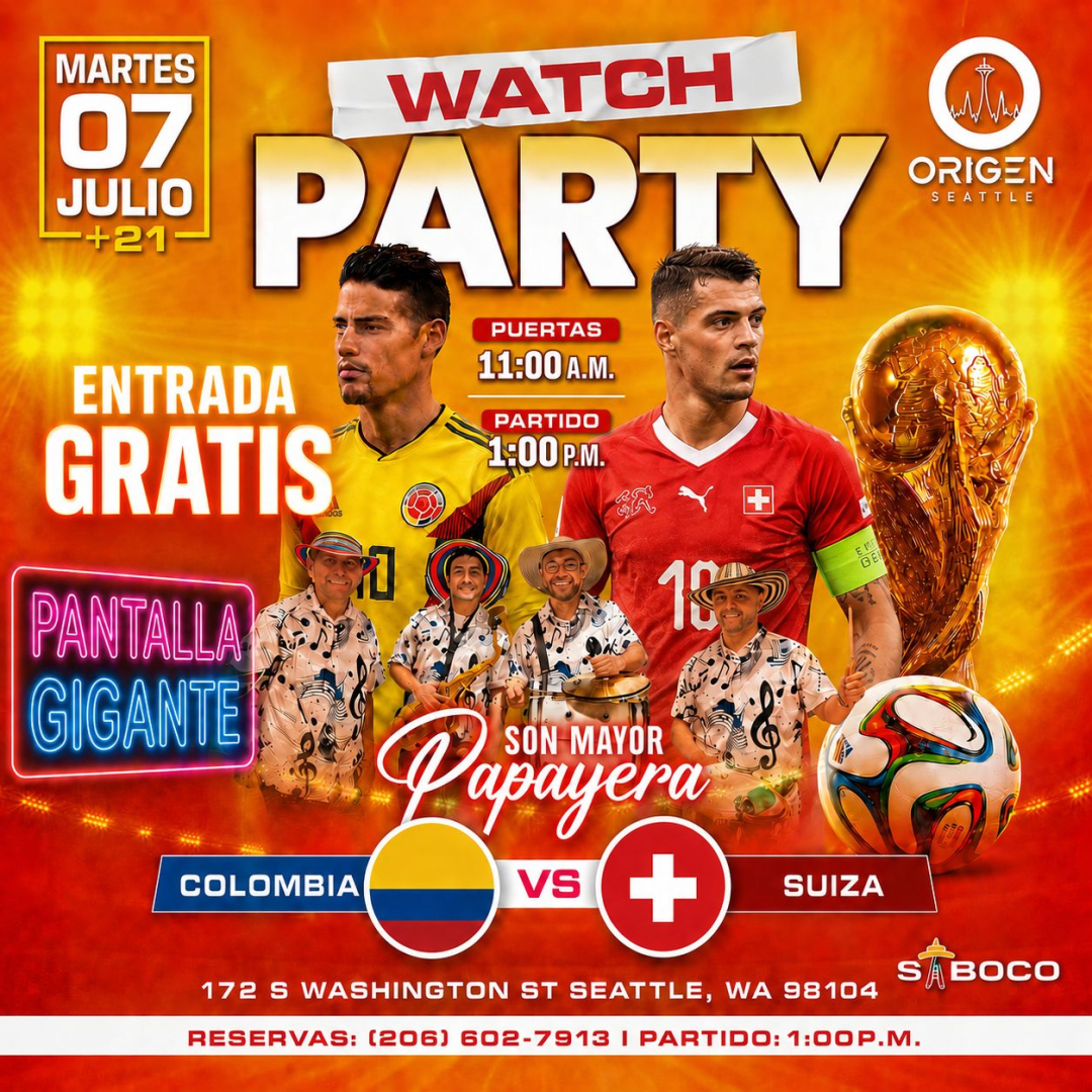 Colombia vs Suiza Watch Party