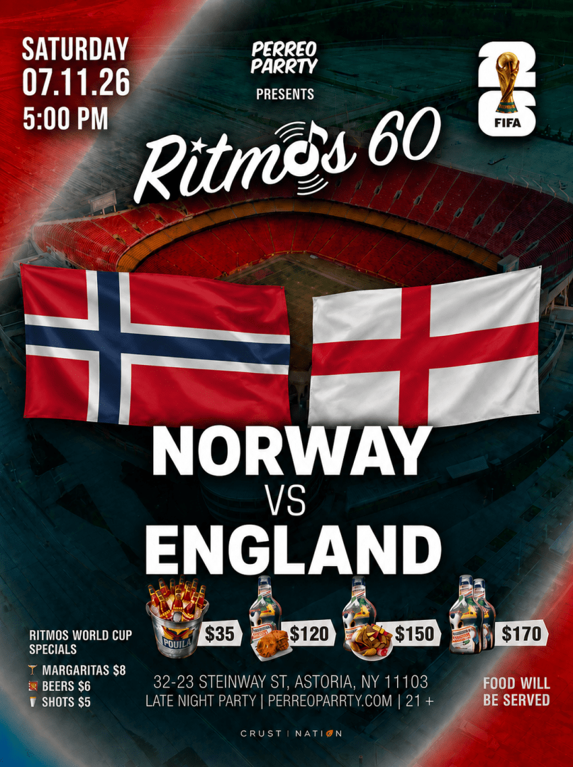 FIFA WORLD CUP 2026 WATCH PARTY: NORWAY vs ENGLAND at Ritmos 60 Bar
