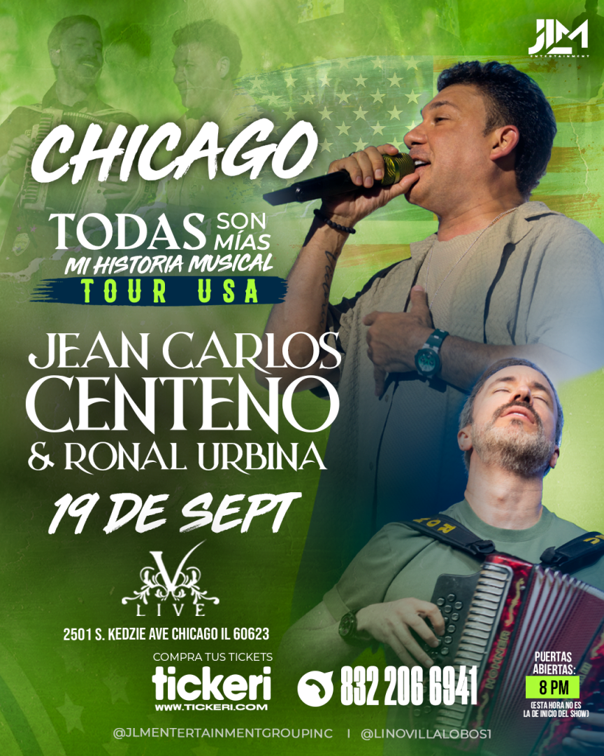 Jean Carlos Centeno & Ronal Urbina en Concierto en Chicago