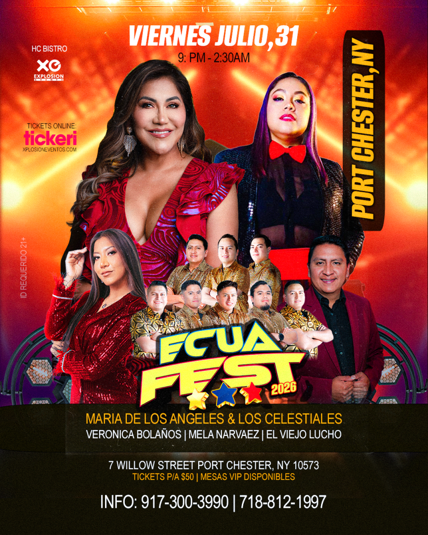 Port Chester,NY #ECUAFEST2026 Maria de los Angeles, Veronica Bolaños and more.