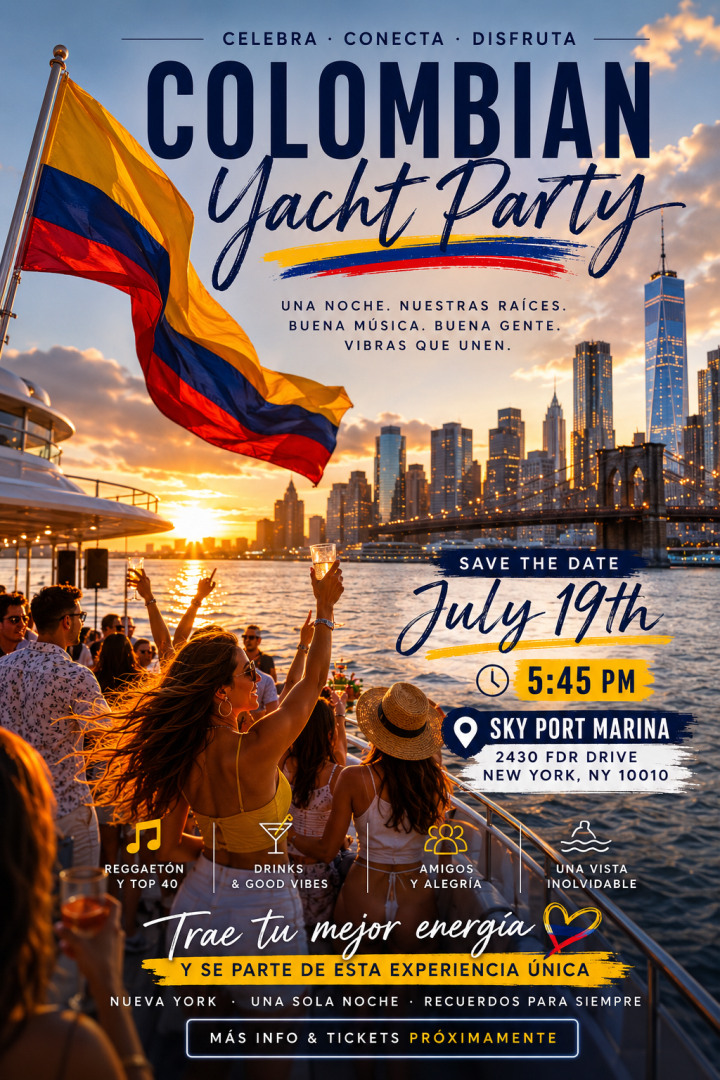 Colombian Independence Boat Party - NYC