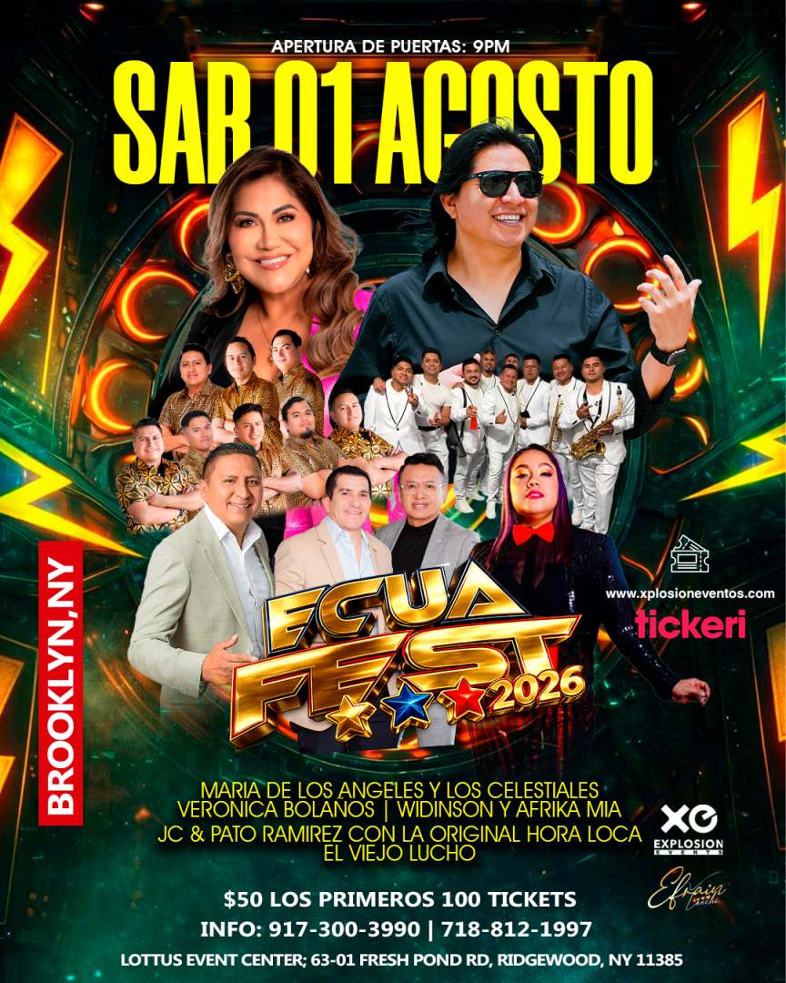 Brooklyn NY #Ecuafest2026 Widinson & Afrika mia, Maria de los Angeles, Mela Narvaez y mas