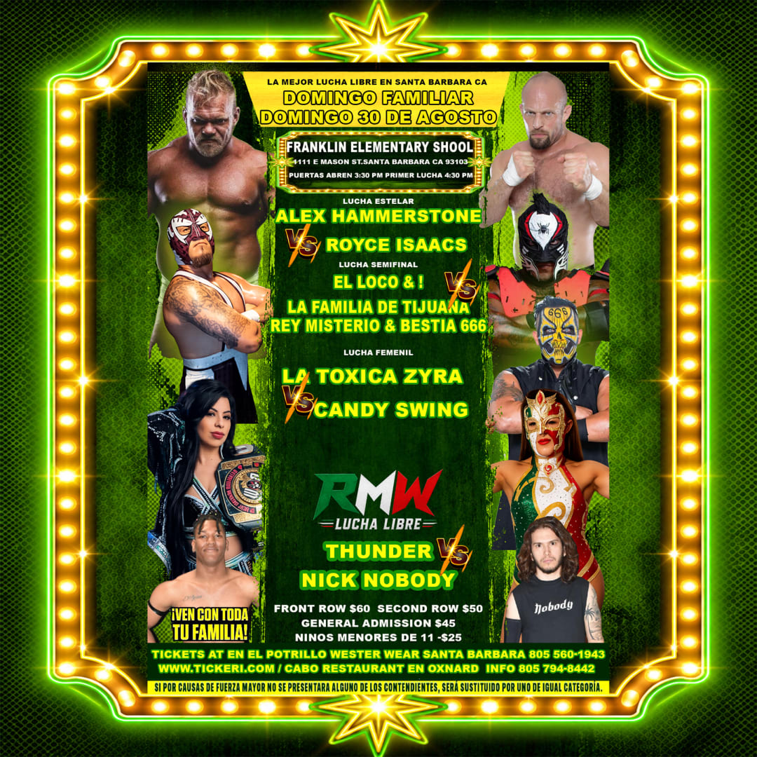 LUCHA LIBRE MEXICANA PRO WRESTLING REGRESA A SANTA BARBARA