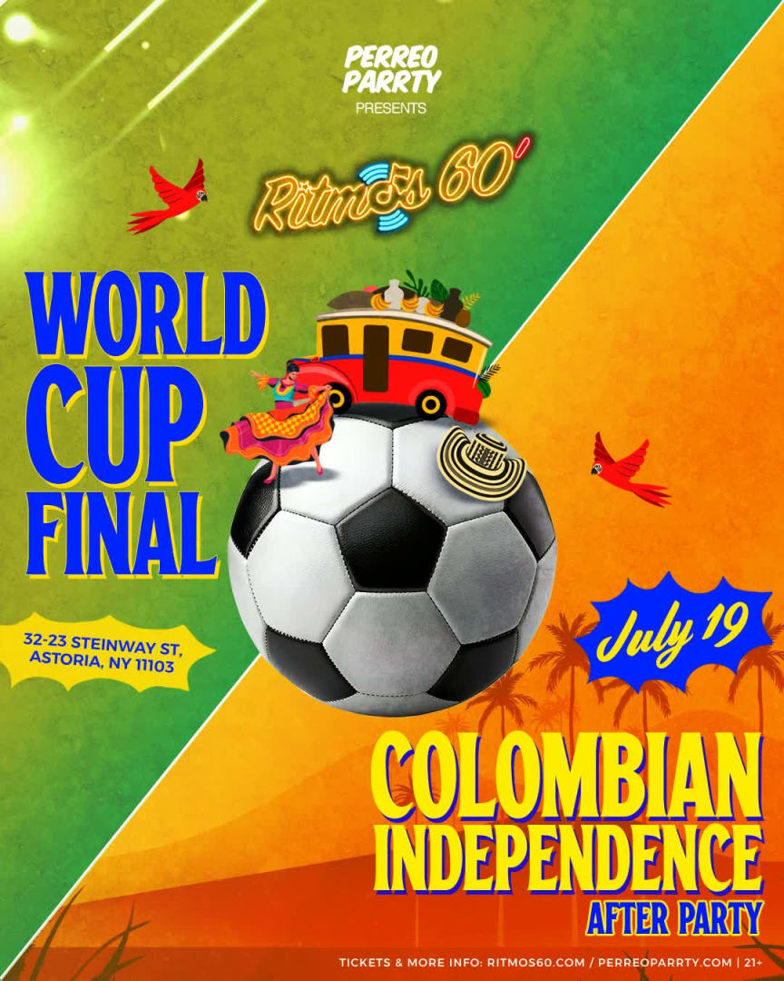 FIFA WORLD CUP - FINALS Watch party Legendary Colombian Bar Ritmos NYC