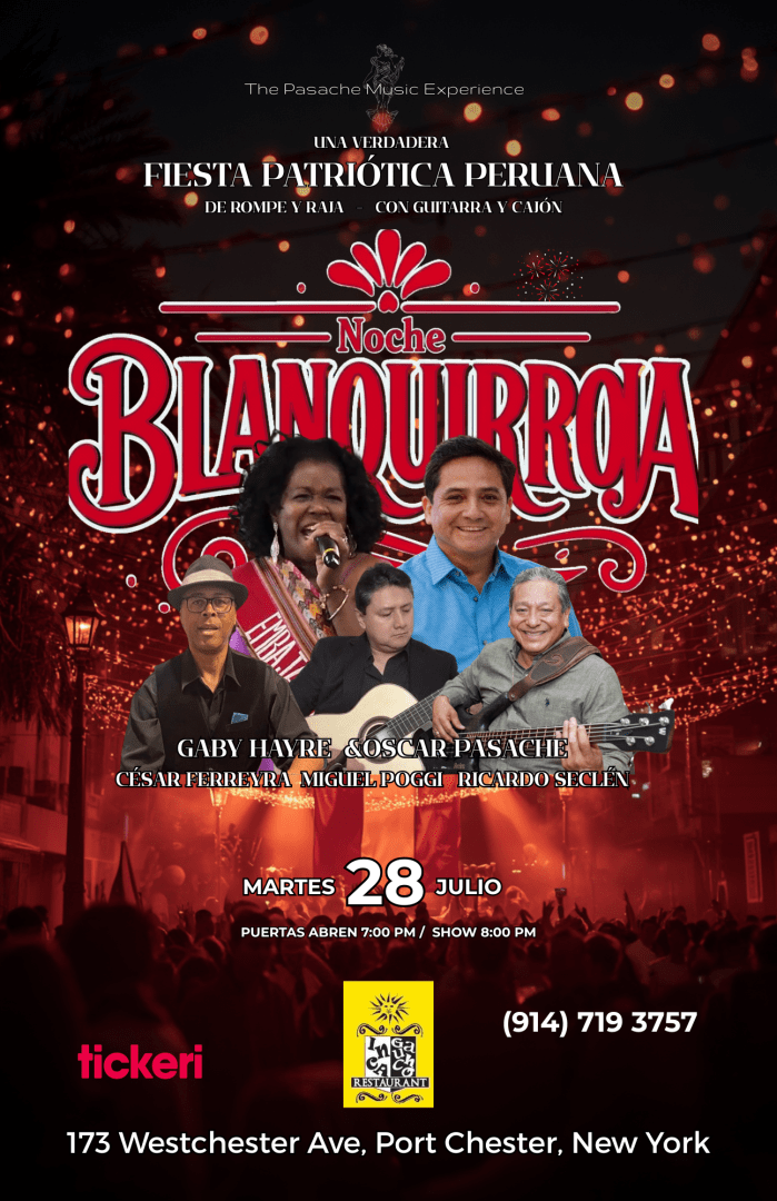 BLANQUIRROJA NIGHT in Port Chester, NY- A True Peruvian Patriotic Party ft. Gaby Hayre & Oscar Pasache