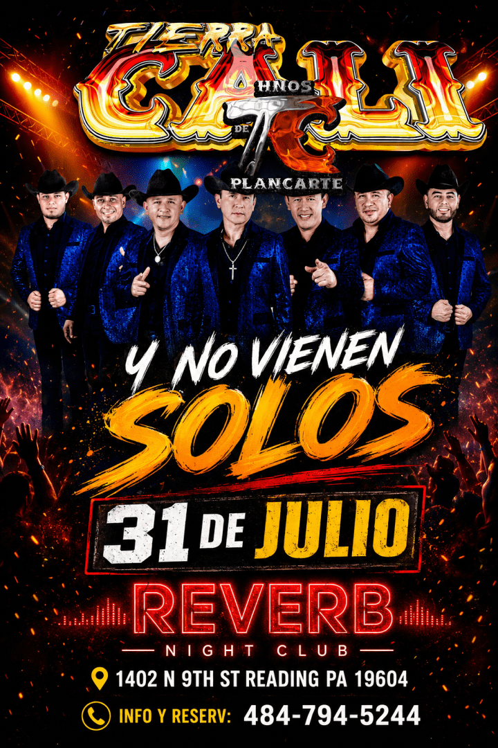 Tierra Cali In Reading Pa and They Don't Come Alone