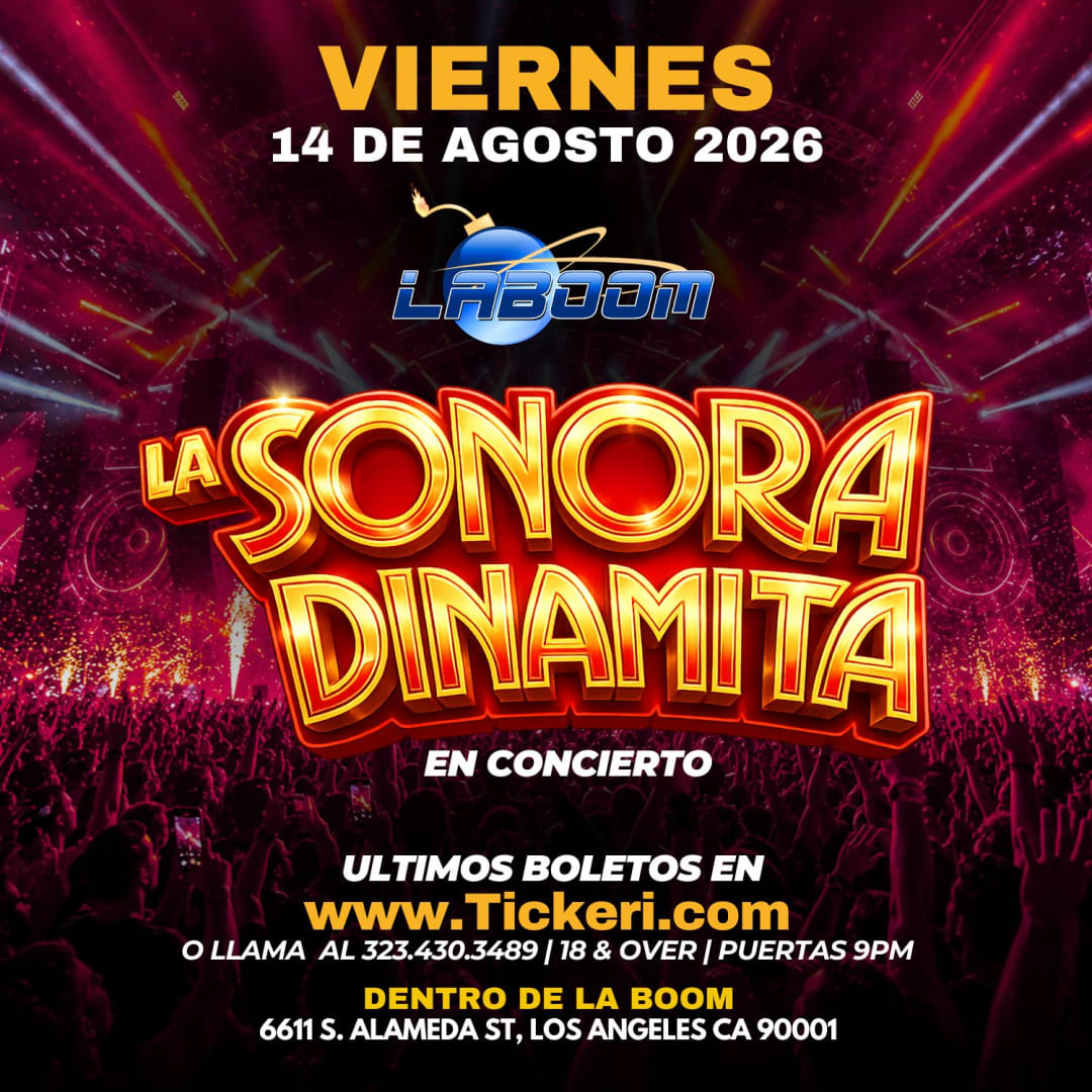 LA SONORA DINAMITA en LA BOOM de Los Angeles