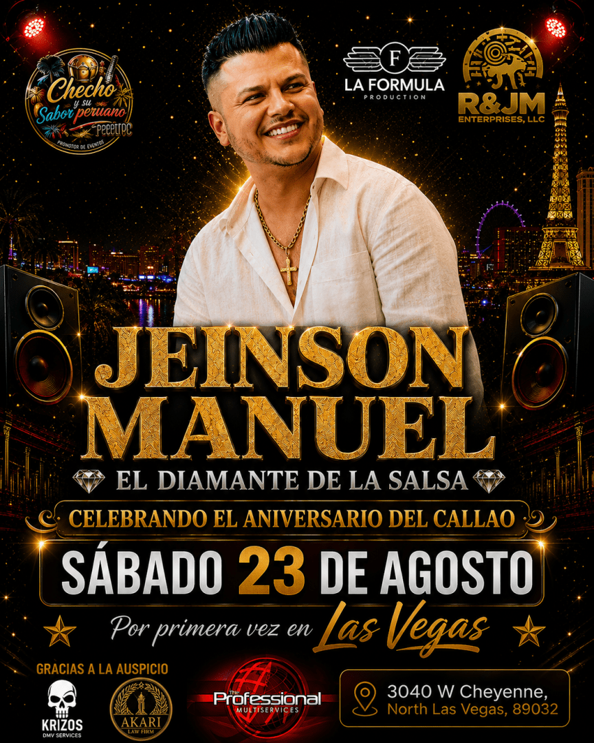JEISON MANUEL el diamante de la salsa por primera vez en las vegas