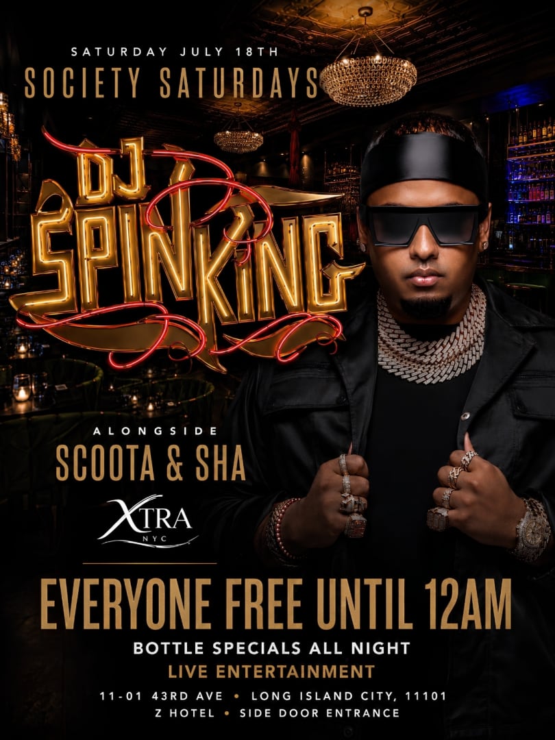 XTRA NYC Grand Opening: DJ Spinking Live | Society Saturdays in