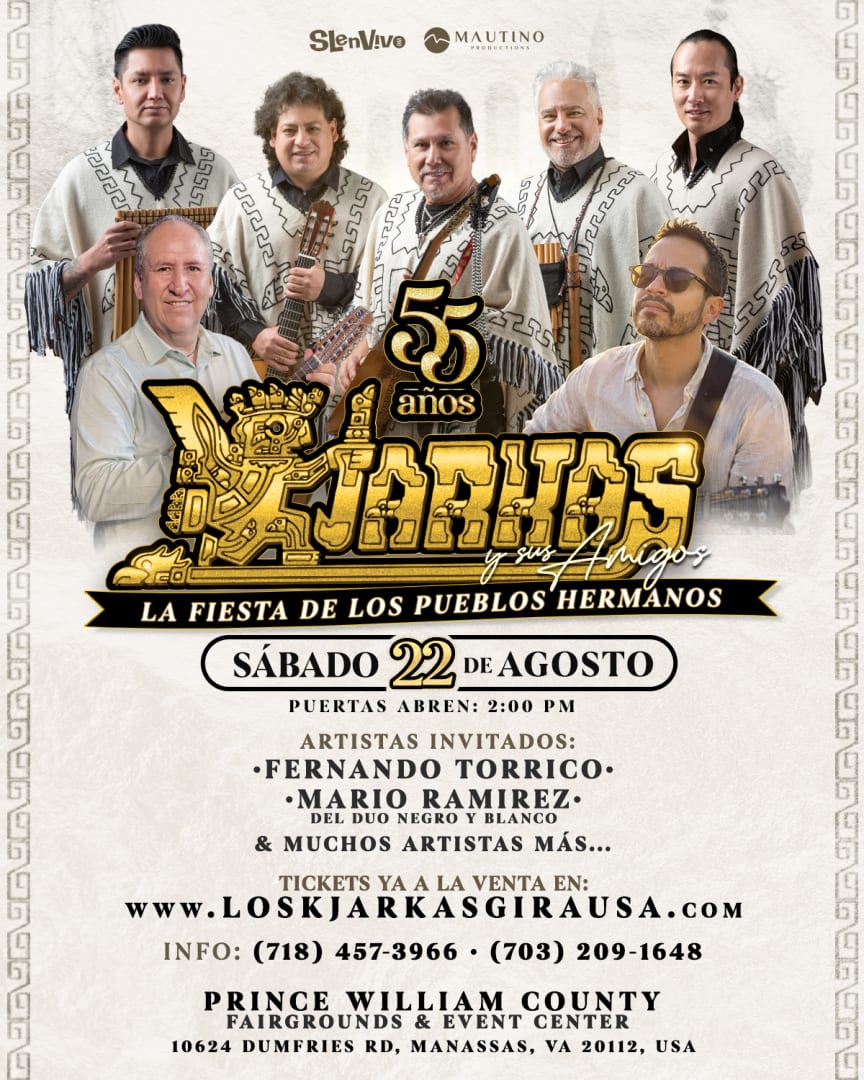 LOS KJARKAS 55 Años | Virginia en Manassas - Boletos 2026-08-22