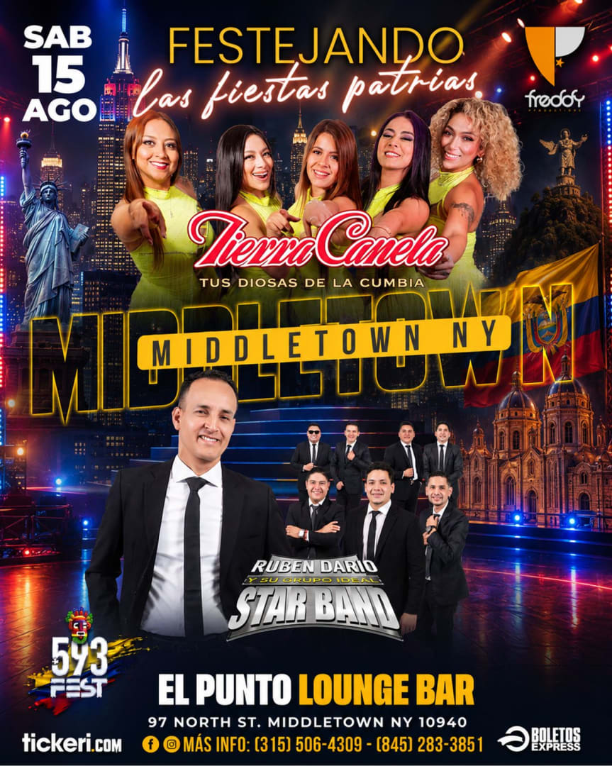 Festejando las Fiestas Patrias: Tierra Canela & Ruben Dario y su Grupo Ideal Star Band