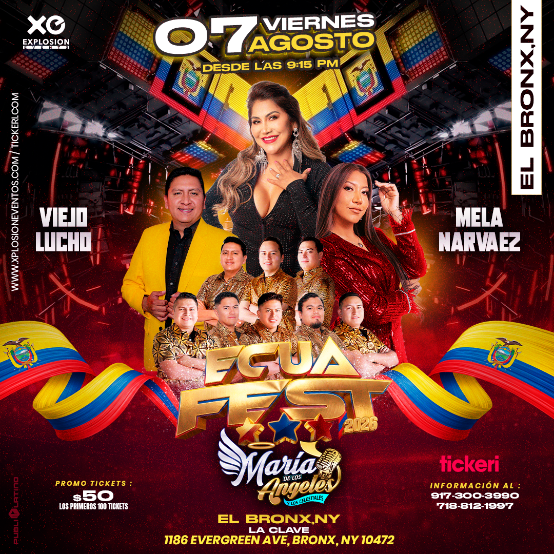El Bronx,NY #Ecuafest2026 Maria de los Angeles , Mela Narvaez y mas